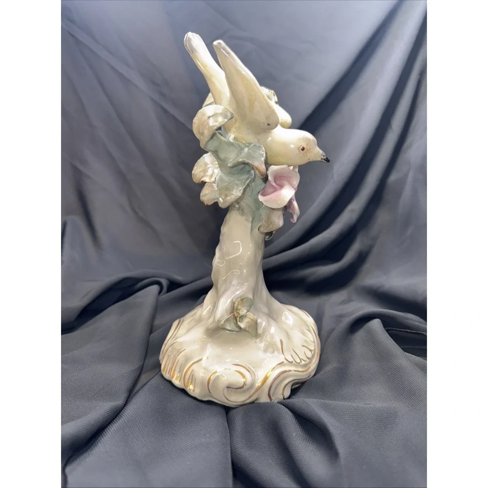 Vintage 1940s Signed Cordey 6023 Porcelain Bird Figurine 9